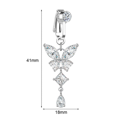 fake-butterfly-dangle-belly-navel-clip-crystal-belly-button-ring