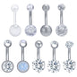  14g-Silver-Belly-Button-Rings-Crystal-Opal-Navel-Piercing