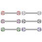 6pcs 14G Nipple Ring Sequin Ball Nipple Piercings-Economic Set