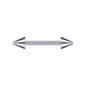 2pcs 14G Nipple Ring Sliver Spike Nipple Piercings