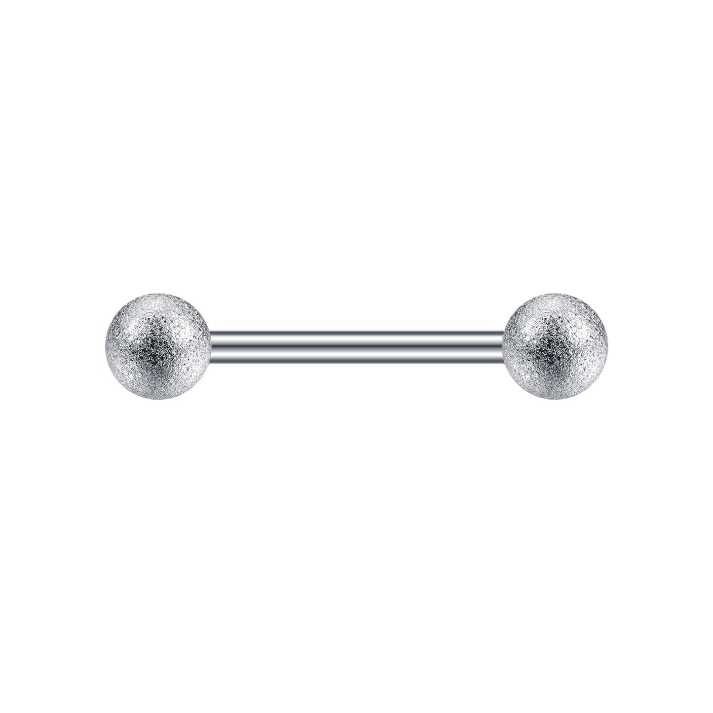 2pcs 14G Simple Nipple Ring Sliver Ball Nipple Piercing