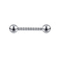 2pcs 14G Simple Nipple Ring Silver Screw Rod Nipple Piercing