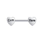 2pcs 14G Idea Nipple Barbell Ring Heart Nipple Piercing