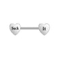 2pcs 14G Idea Nipple Barbell Ring Heart Nipple Piercing