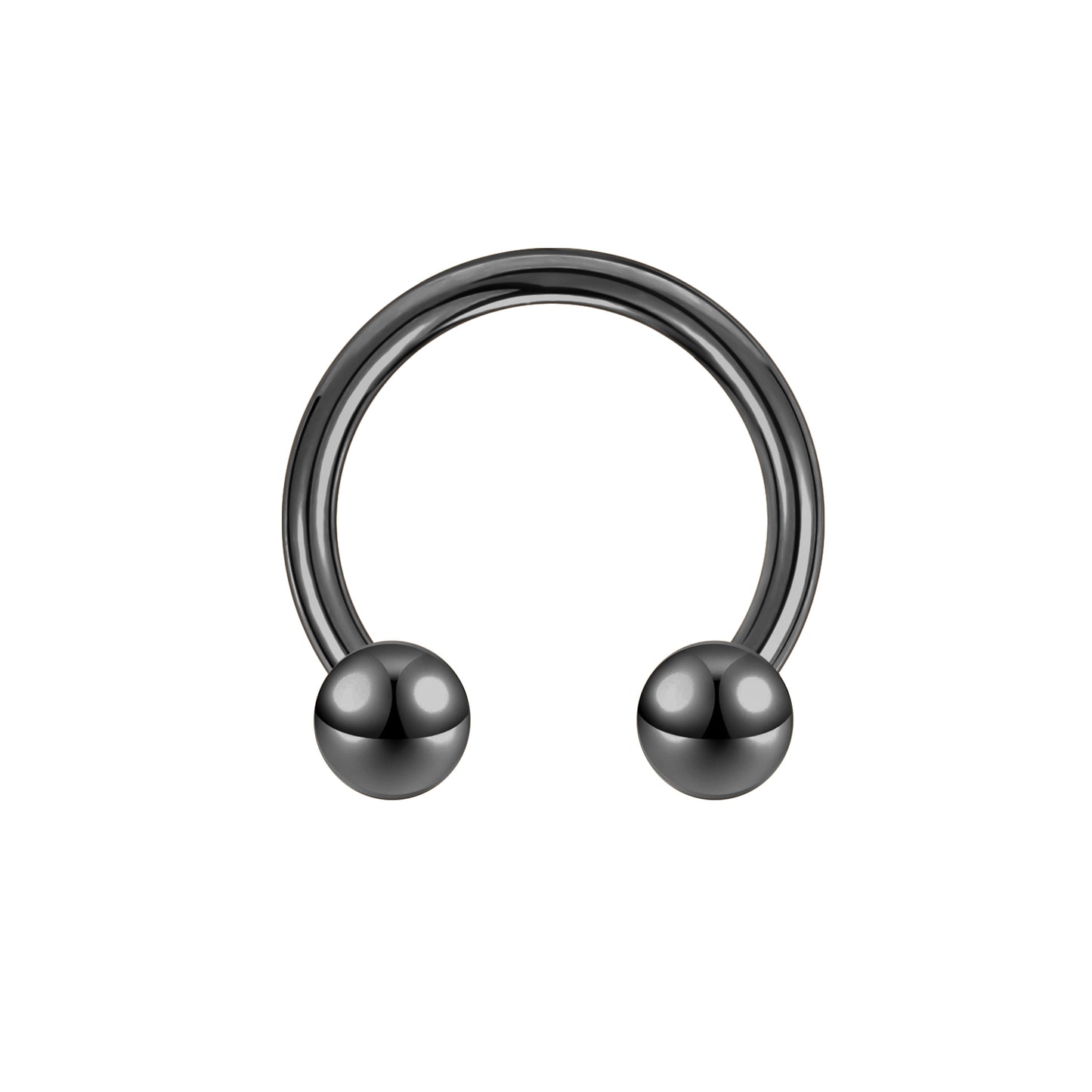 2pcs 14G Round Nipple Barbell Ring Horse Shoe Nipple Piercing