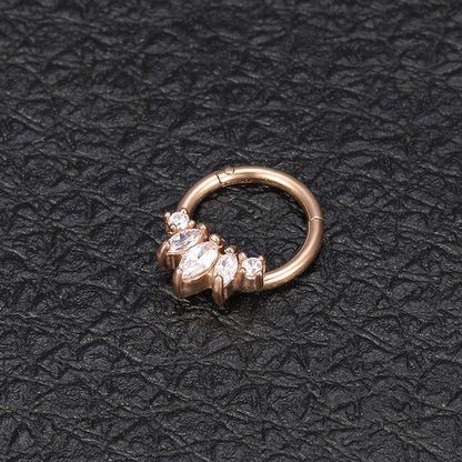 Septum-Clicker-16g-Nose-Ring-Helix Tragus-Cartilage-Piercing-zs-body-Jewelr-Rose-gold-zirconia-online-shop