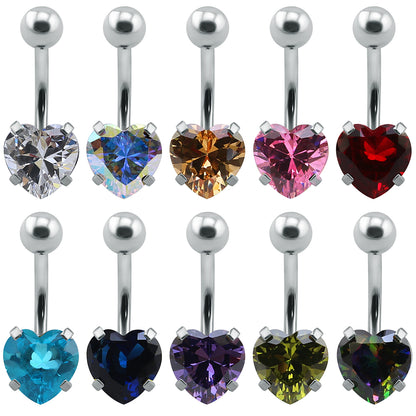 belly rings stainless steel