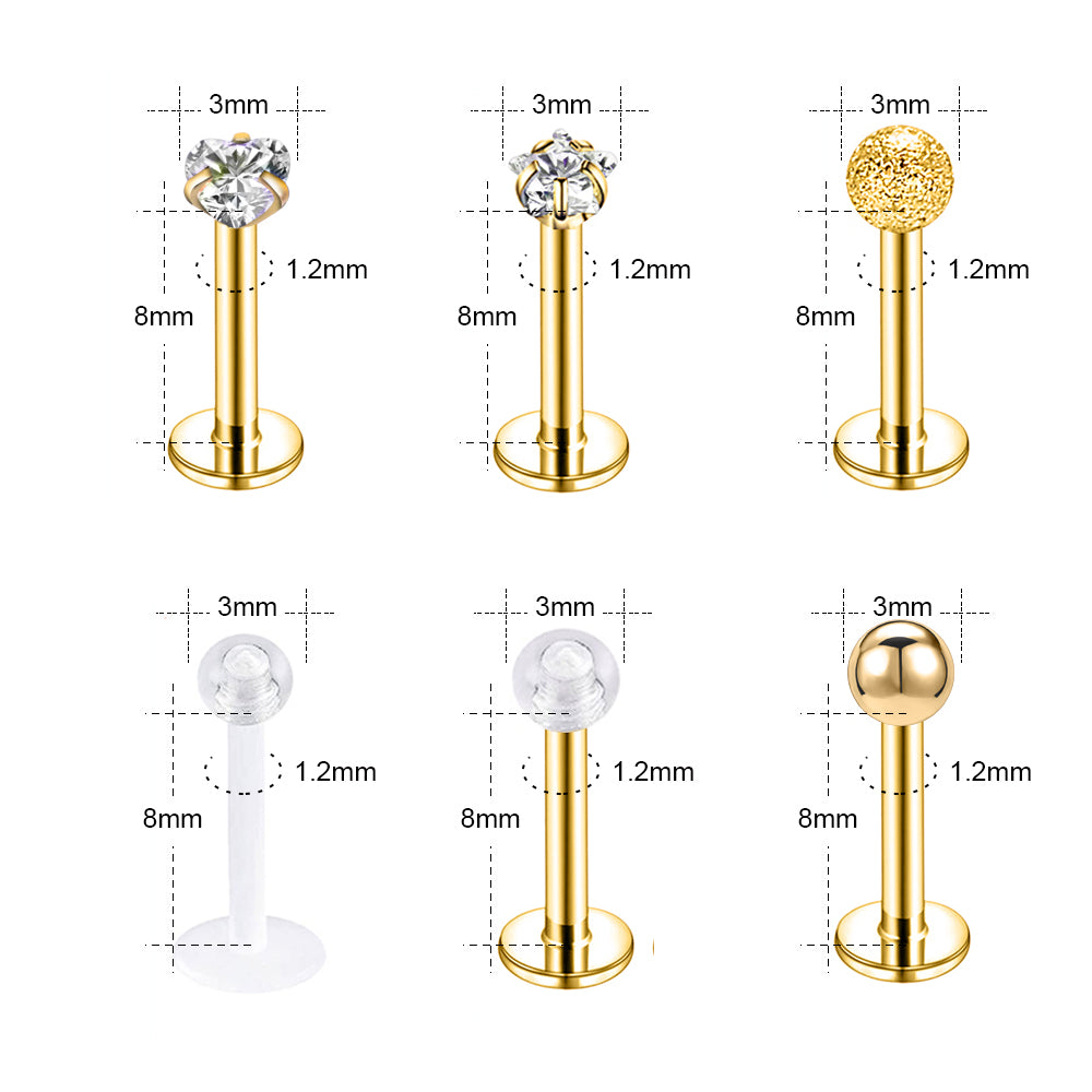 12pcs-set-16g-cubic-zirconia-lip-studs-piercing-gold-cartilage-conch-piercing-economic-set