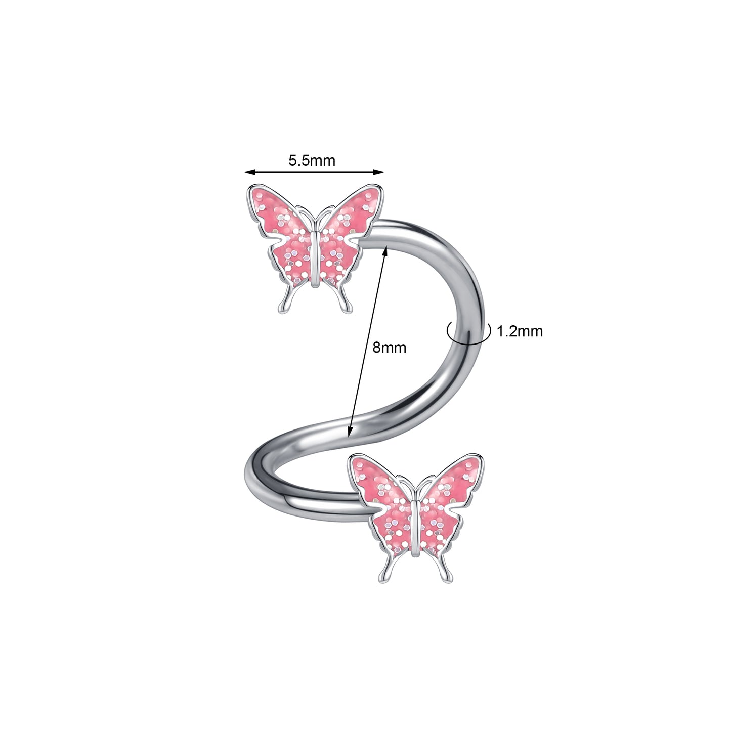 16g-butterfly-lip-piercing-3-colors-helix-conch-cartilage-piercing