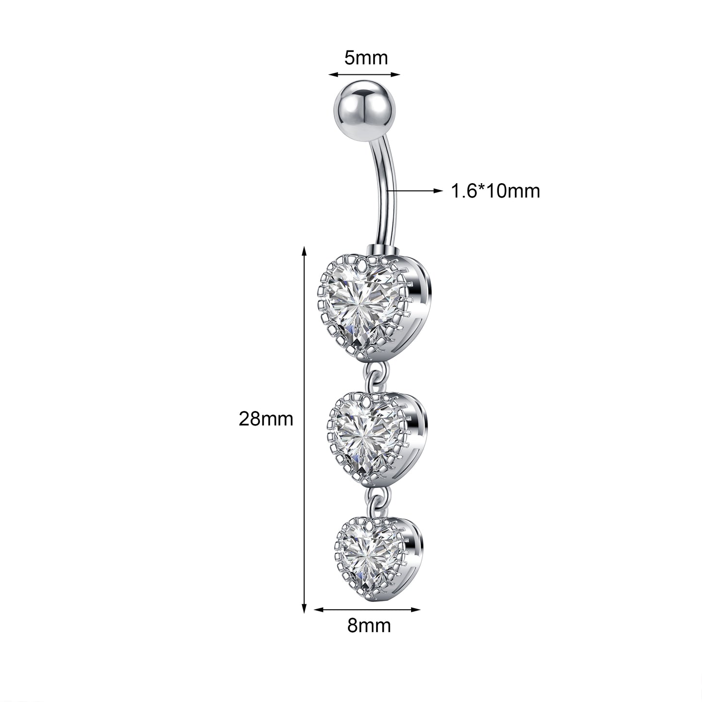 Heart-Zirconia-Inlay-Belly-Button-Rings