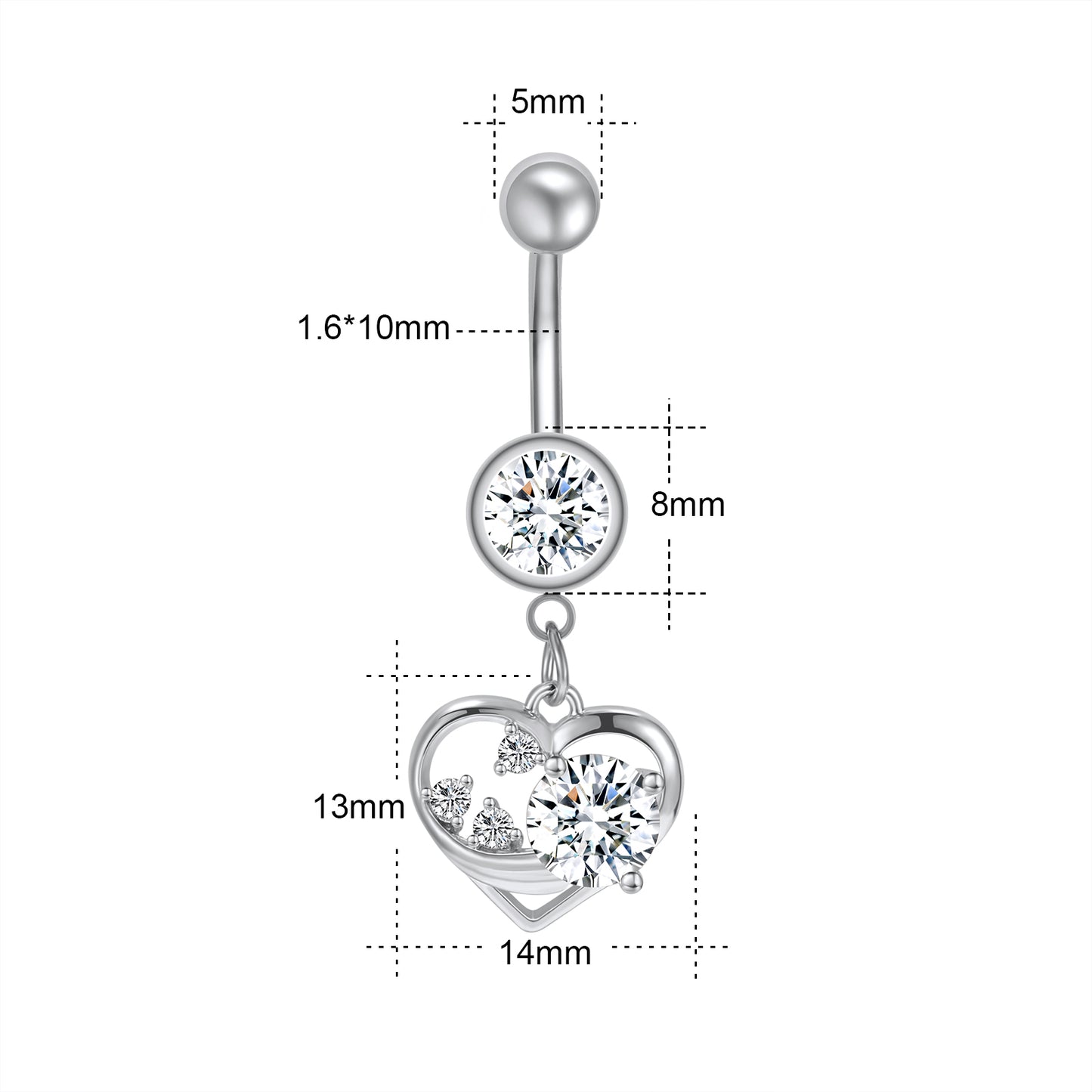 14g-Dangle-Heart-Rose-Gold-Belly-Button-Rings-Double-Crystal-Belly-Rings-Piercing-Jewelry