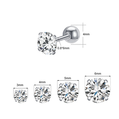 10pcs-set-round-crystal-stud-earring-silver-ear-stud-economic-set