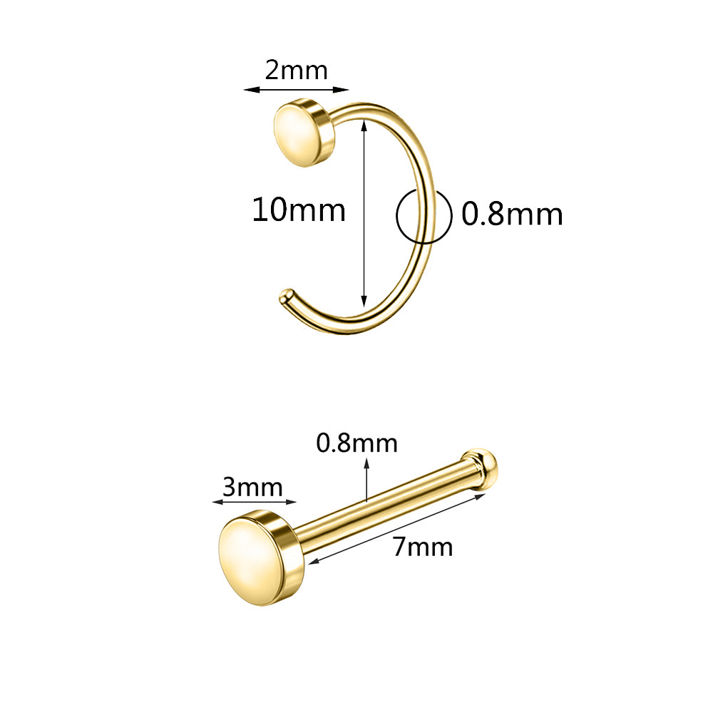 15pcs-set-flat-nose-ring-piercing-nose-bone-stud-economic-set