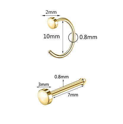 15pcs-set-flat-nose-ring-piercing-nose-bone-stud-economic-set