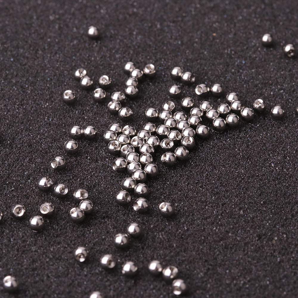 80-90pcs Body Jewelry Piercing Barbell Parts 16G Replacement Balls